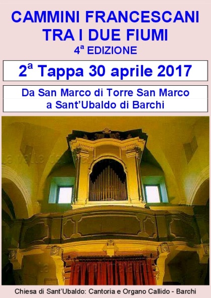 2a Tappa domenica 30 aprile 2017