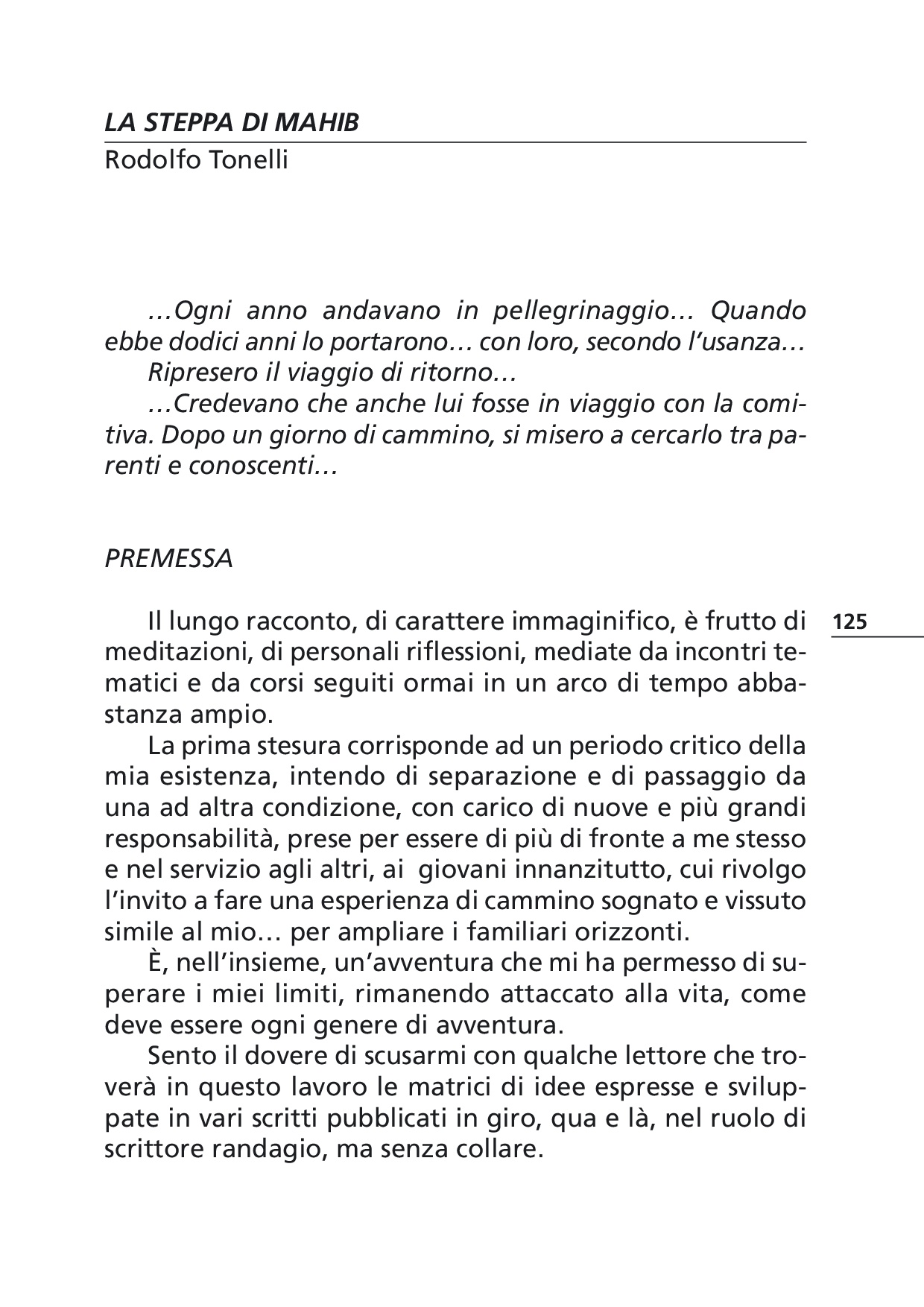 Il viaggio... metafora della vita p.125