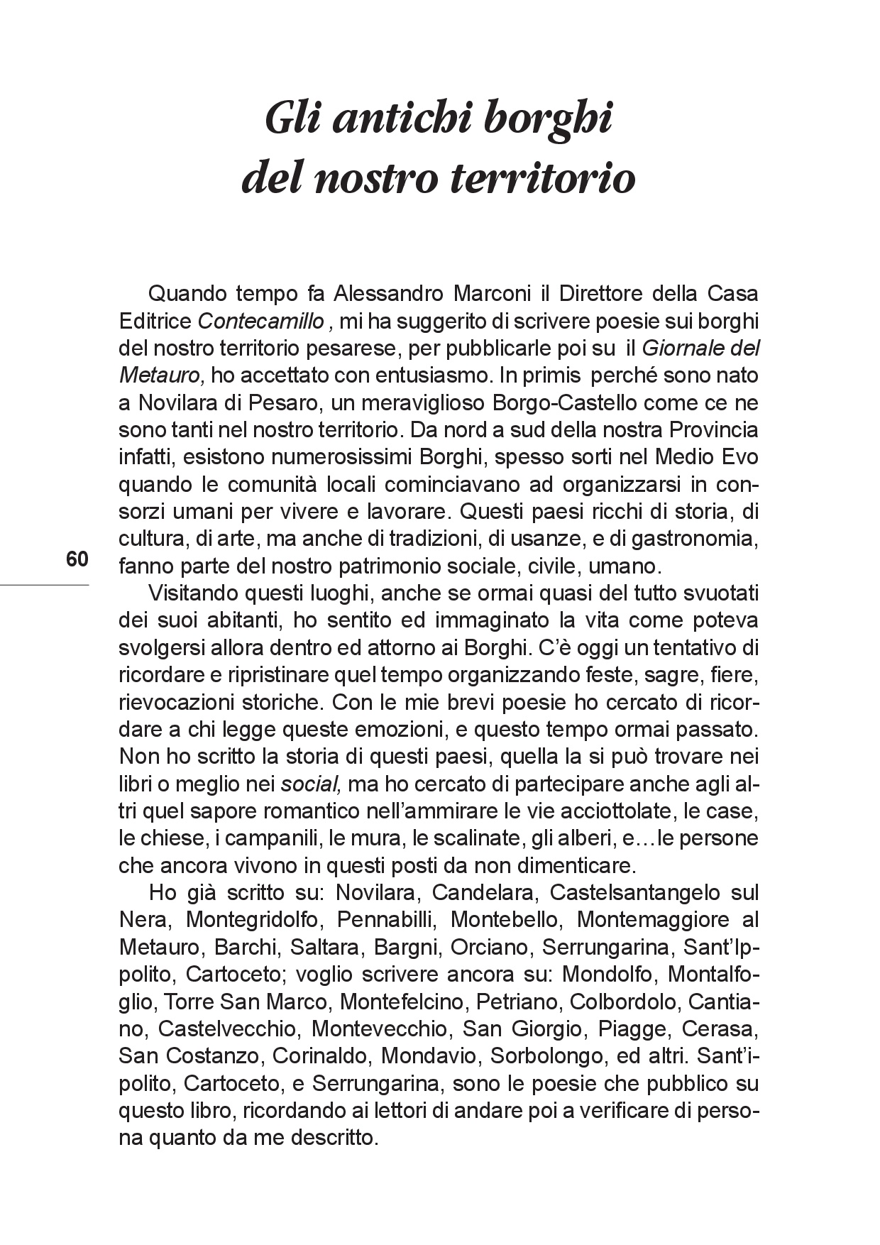 Il viaggio... Sulle tracce del futuro tra Colline e Paesi p.060