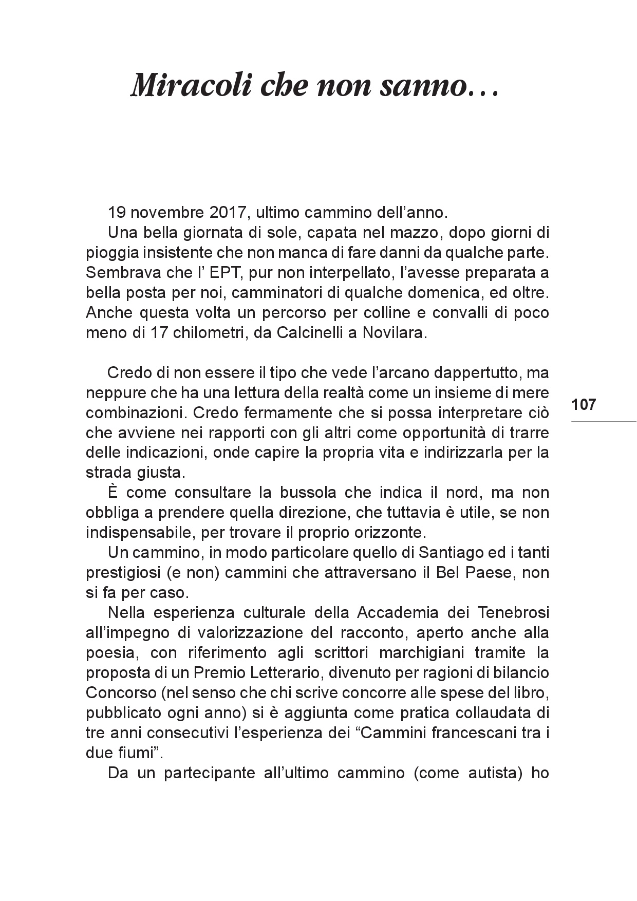 Il viaggio... Sulle tracce del futuro tra Colline e Paesi p.107