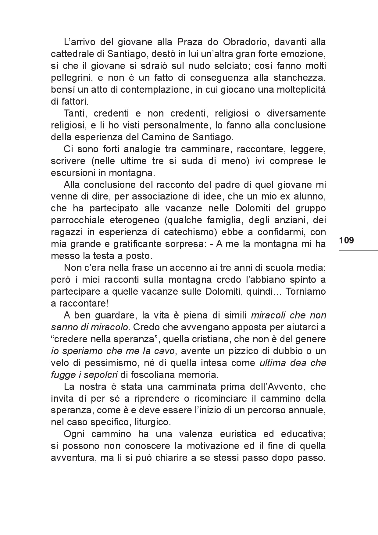 Il viaggio... Sulle tracce del futuro tra Colline e Paesi p.109