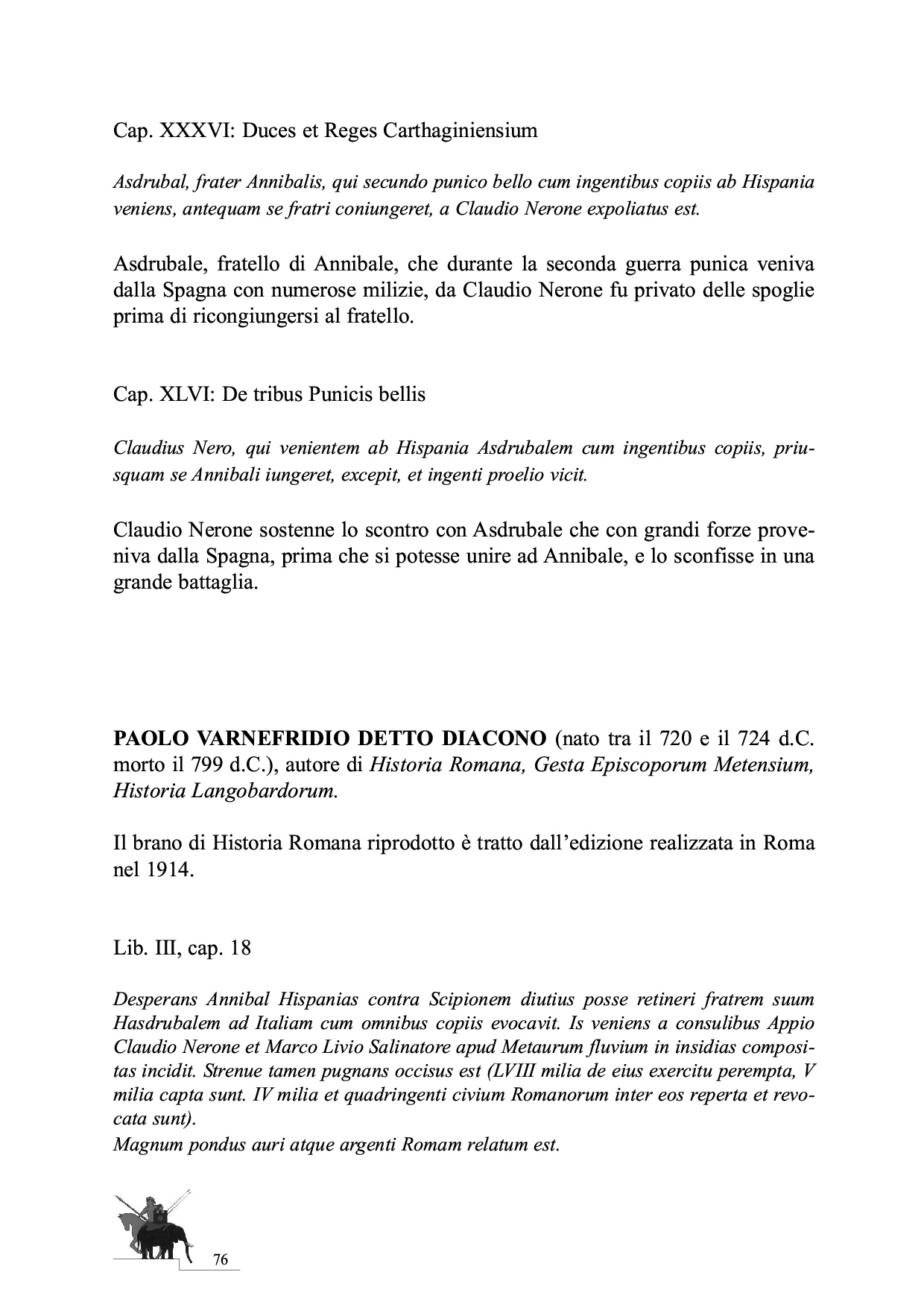 La Battaglia del Metauro p.76