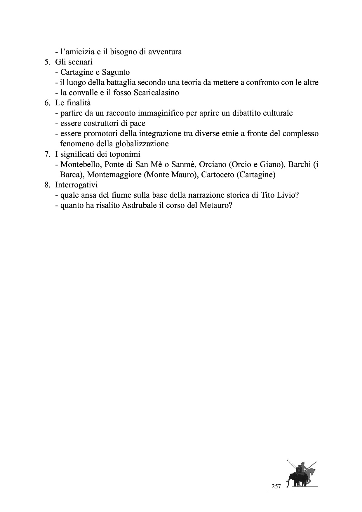 La Battaglia del Metauro p.257