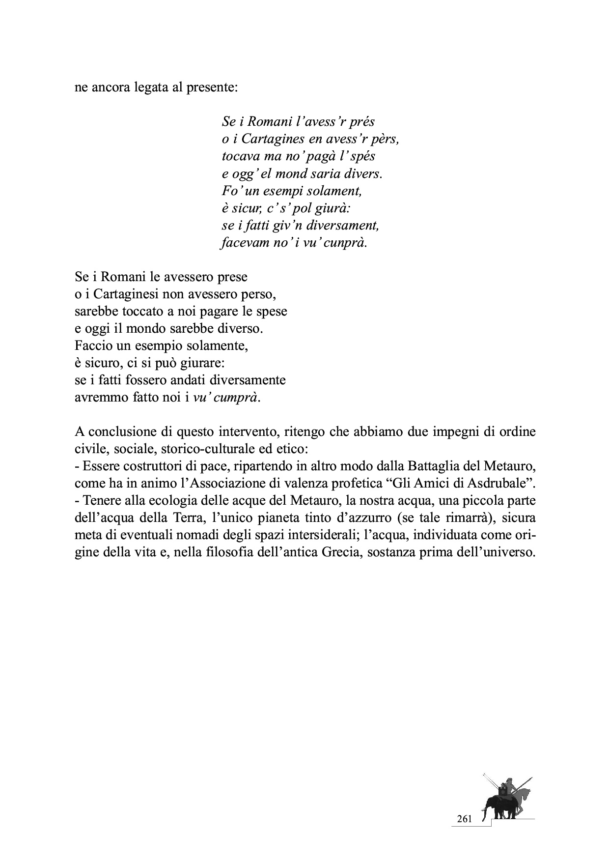 La Battaglia del Metauro p.261