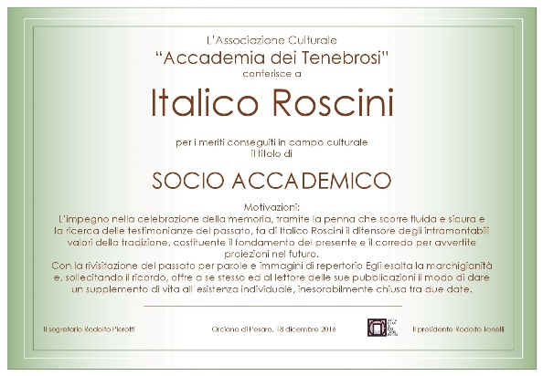Socio Accademico Italico Roscini